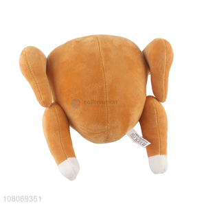 Cute Design Simulation Turkey Plush Toys For Pet Dog