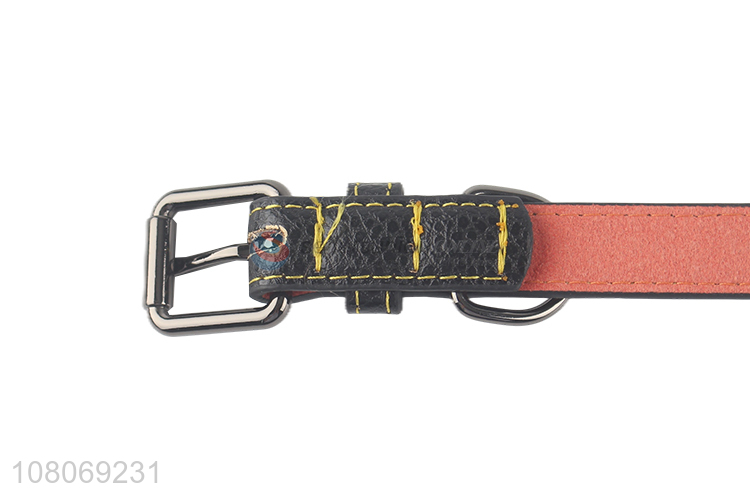 High Quality PU Leather Dog Collars Fashion Pet Accessories