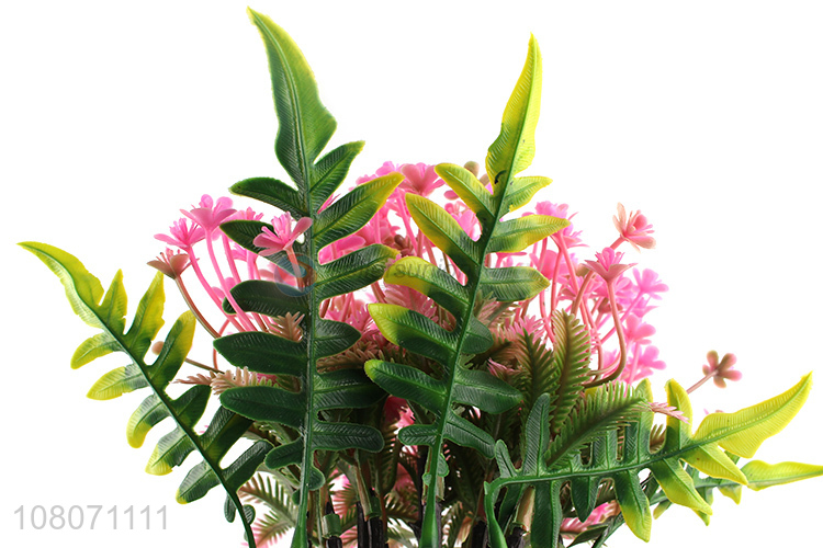 Best selling pink artificial flower home decoration bonsai