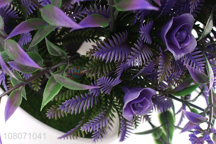 Online wholesale purple artificial flower for home decoration