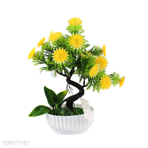 High quality yellow artificial sunflower living room ornaments