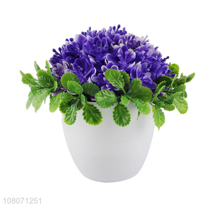 Online wholesale purple artificial flower home decoration ornaments