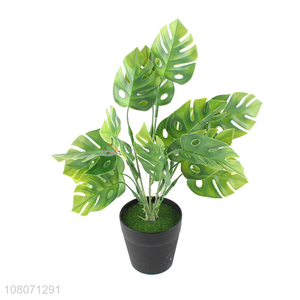 Hot sale artificial plastic green plants home store decoration