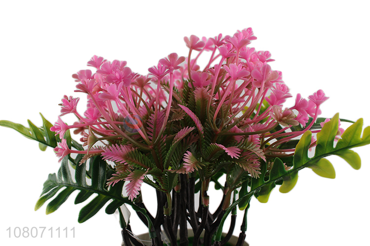 Best selling pink artificial flower home decoration bonsai