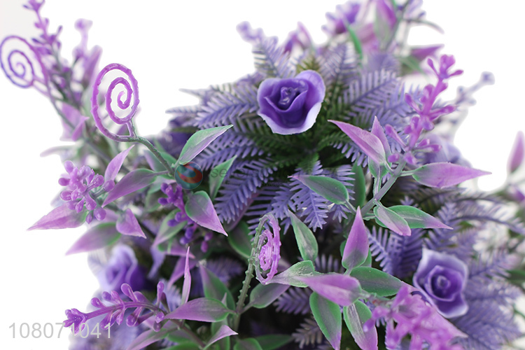 Online wholesale purple artificial flower for home decoration