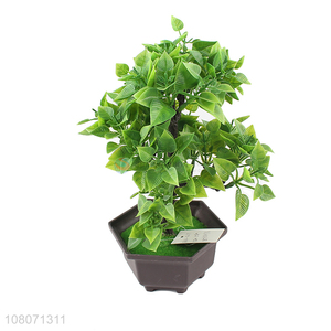 Factory wholesale artificial green plant ornaments bonsai