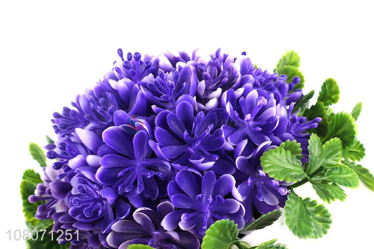 Online wholesale purple artificial flower home decoration ornaments