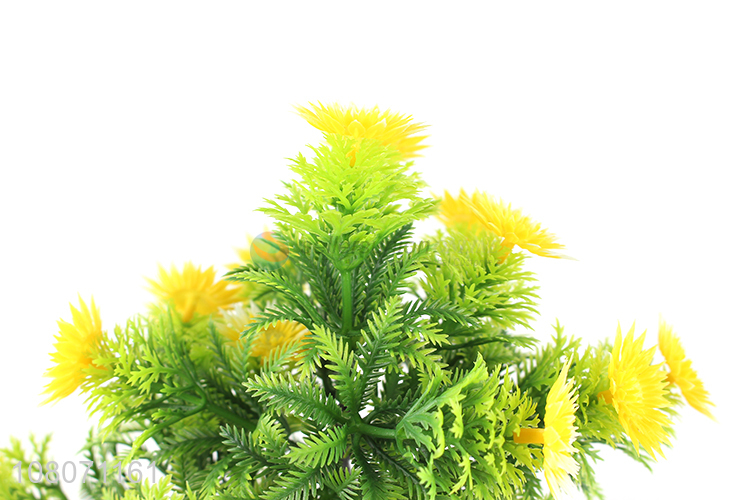 High quality yellow artificial sunflower living room ornaments