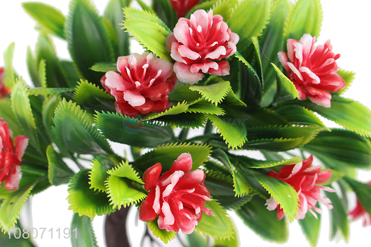 Hot sale plastic artificial flower home decoration ornaments