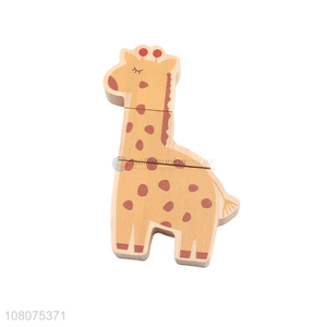 New products cartoon giraffe toy creative wooden toy for kids