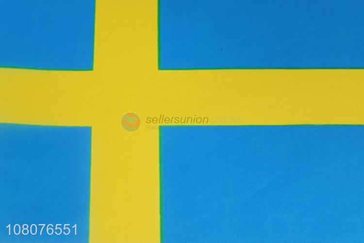 Good price polyester Sweden country flags hanging flags