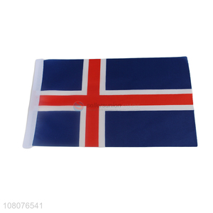 Factory supply Iceland national flags for indoor decoration