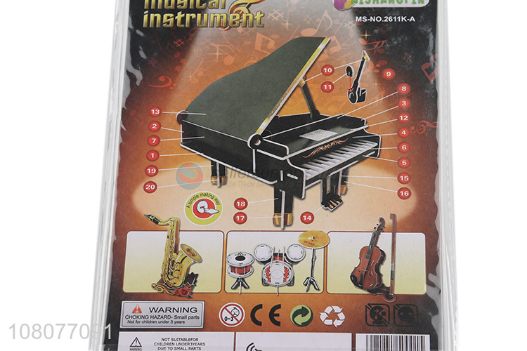 Yiwu market 3D piano puzzle musical instrument puzzle for boys girls