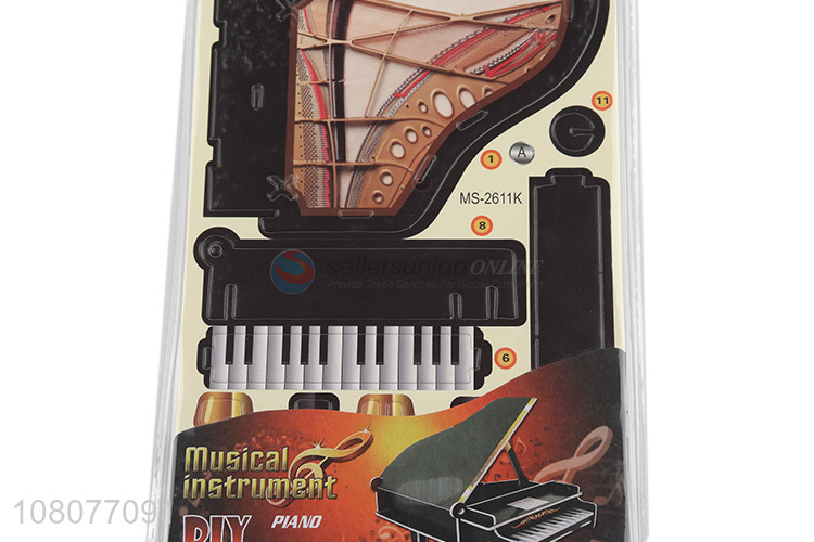 Yiwu market 3D piano puzzle musical instrument puzzle for boys girls