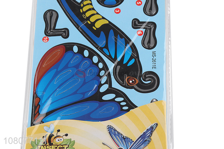 Private label 3D butterfly puzzle boys girls intelligent puzzle toy