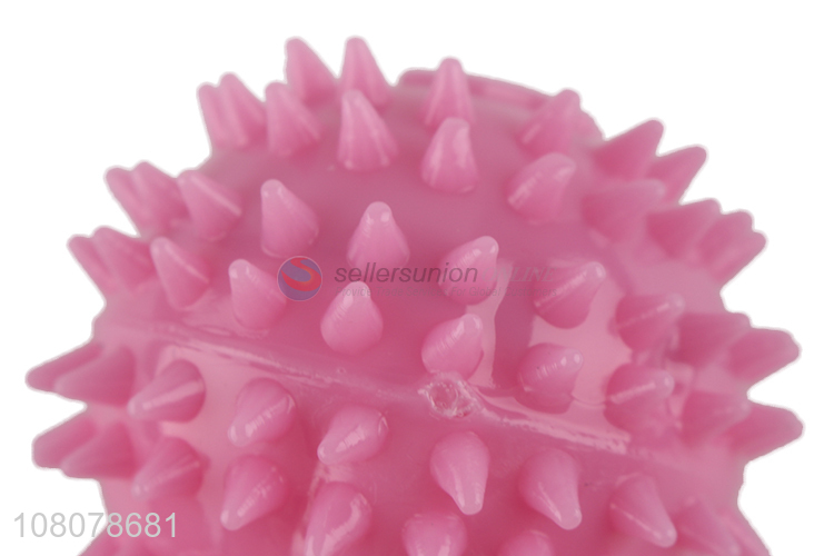New product pet toy ball spiky squeaky chew toy dog fetch toy ball