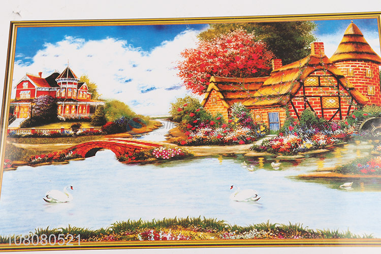 Popular products DIY landscape oil painting puzzle toy