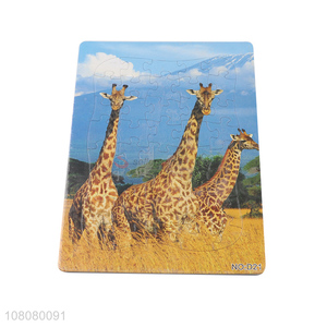 Low price wholesale giraffe puzzle children educational toys