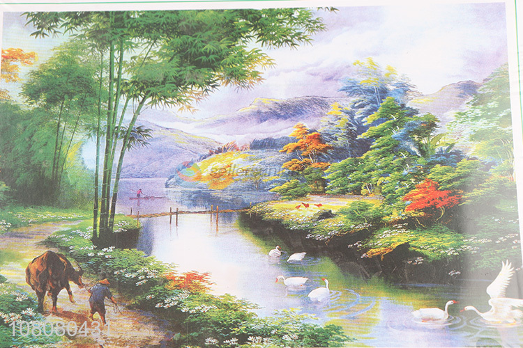 Best selling creative landscape puzzle DIY paper puzzle for adults