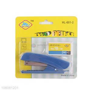 Wholesale 15 sheet capacity 10# staplers set durable portable stapler set