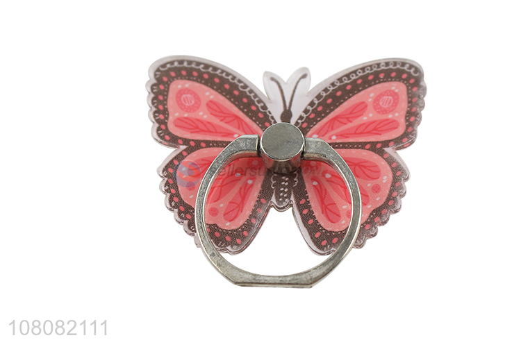 Best selling butterfly shape creative ring holder for mobile phone