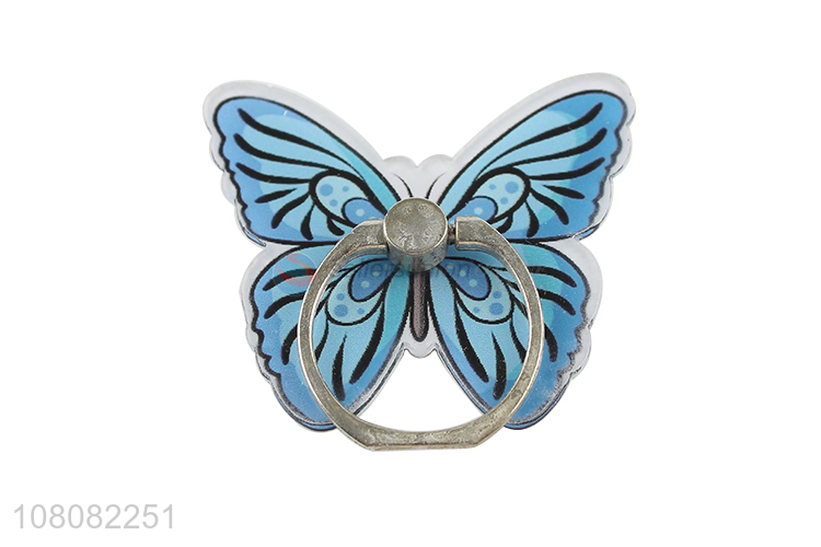 Top products butterfly shape mobile phone ring stand holder