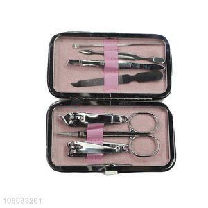 Hot products beauty tools manicure set with pu case