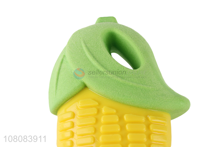 Cheap Price Simulation Corn Pet Molar Bite Toy Tpr Dog Chew Toy