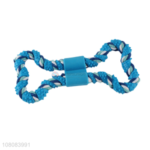 New Products Cotton Rope Tpr Dog Chew Toy Interactive Pet Toy