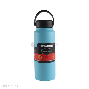 China supplier stainless steel vacuum insulated water bottle with handle