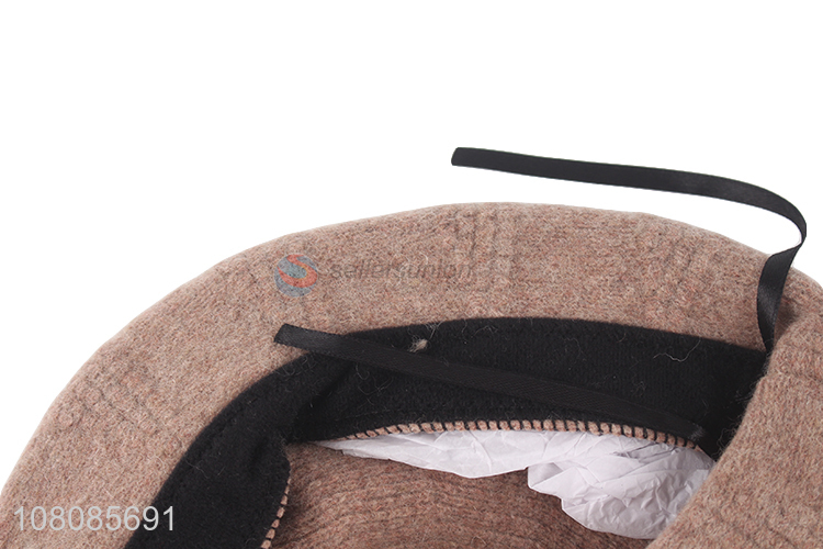 Factory direct sale wool beret ladies fashion mushroom beret