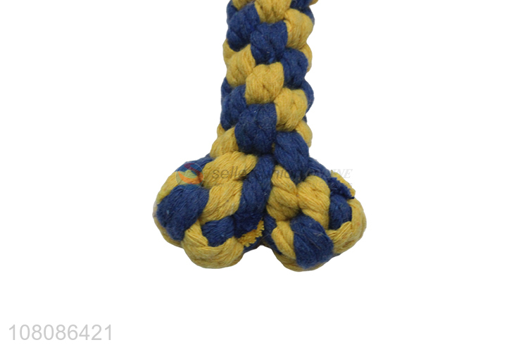 Best selling soft tooth cleaning cotton rope chew toys