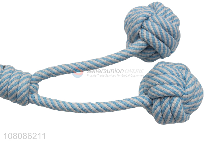 Most popular blue cotton rope chew pets dog toys