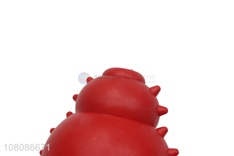 Factory direct sale red soft tpr chew training toys for pets