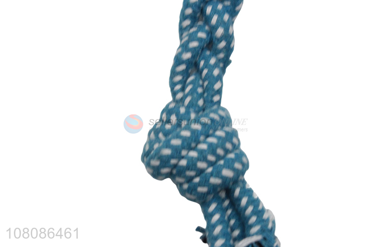 Yiwu factory blue cotton rope chew interactive toys for sale