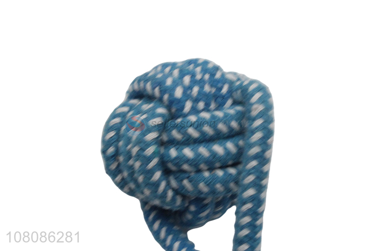 Factory direct sale blue cotton rope pets chew training toys