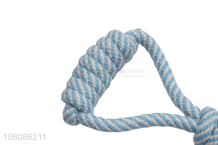 Most popular blue cotton rope chew pets dog toys