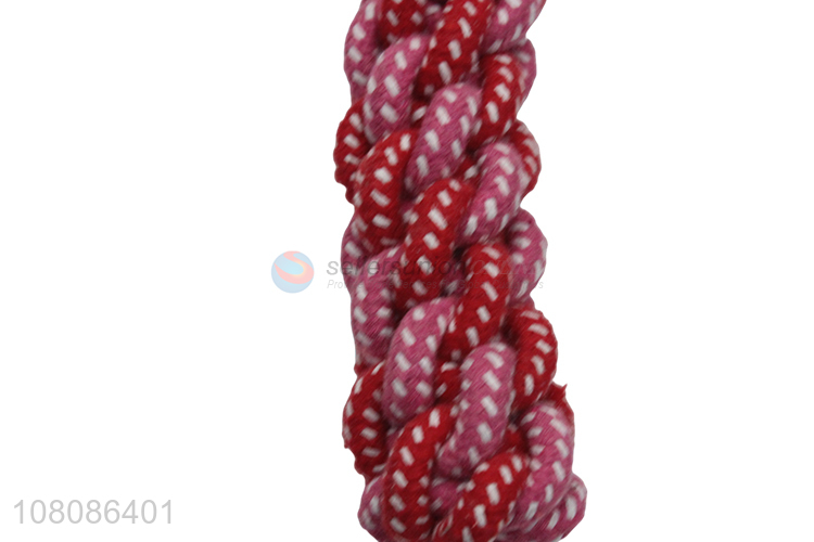 Good quality red cotton rope pets chew toys for training