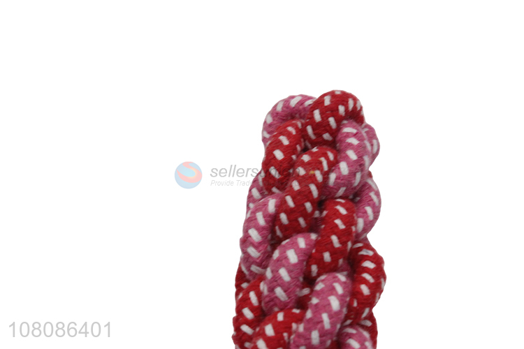 Good quality red cotton rope pets chew toys for training