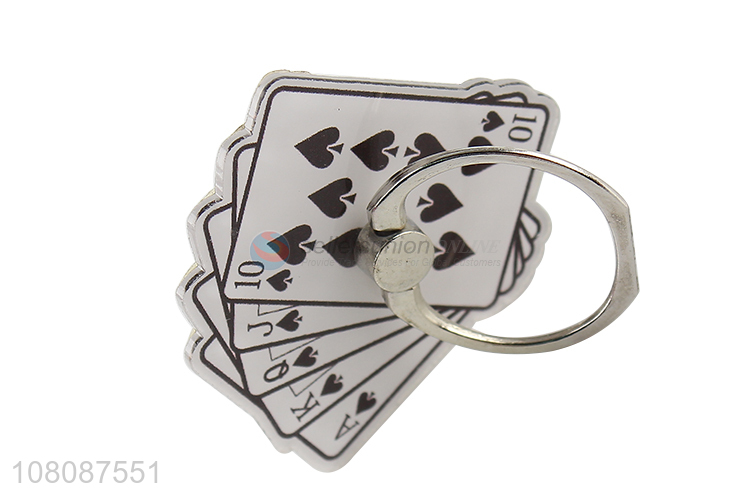 Hot selling 360 degree rotation poker phone ring holder