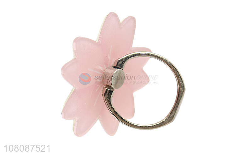 Factory supply acrylic flower phone ring kickstand wholesale