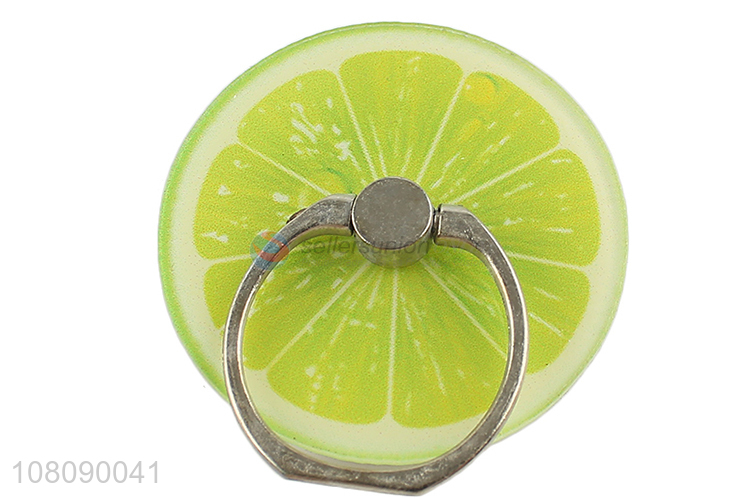 Factory wholesale lemon phone holder with metal ring buckle