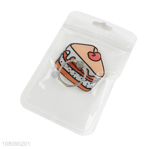 Yiwu supplier cartoon cake mobile phone finger ring kickstand