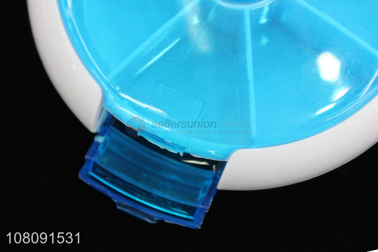 Hot products multicolor round pill case medicine storage box