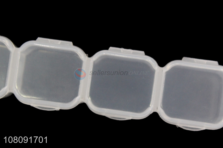 Top selling transparent plastic medicine box pill case