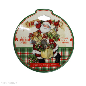 Best selling ceramic Christmas coffee coasters ceramic dining mats