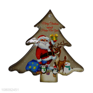 Good quality heatproof ceramic Christmas coaster porcelain placemat