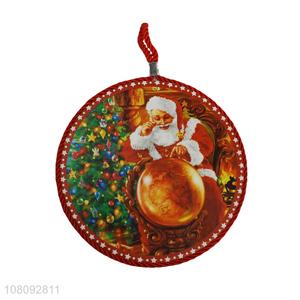 China supplier water-absorbent Christmas ceramic coaster pot holder