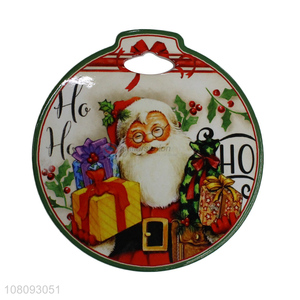 Recent desgin heatproof ceramic Christmas coaster porcelain placemat