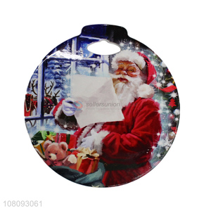 Yiwu market Christmas series ceramic cork coffee coaster for decor